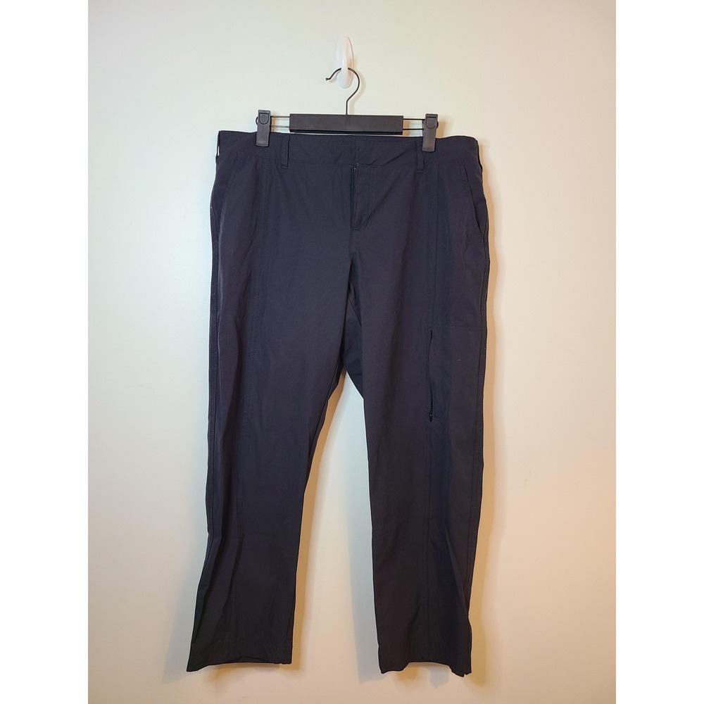 Kirkland Signature Pants‎ Wm LG Black Travel Chino Lightweight Stretch Gorpcore